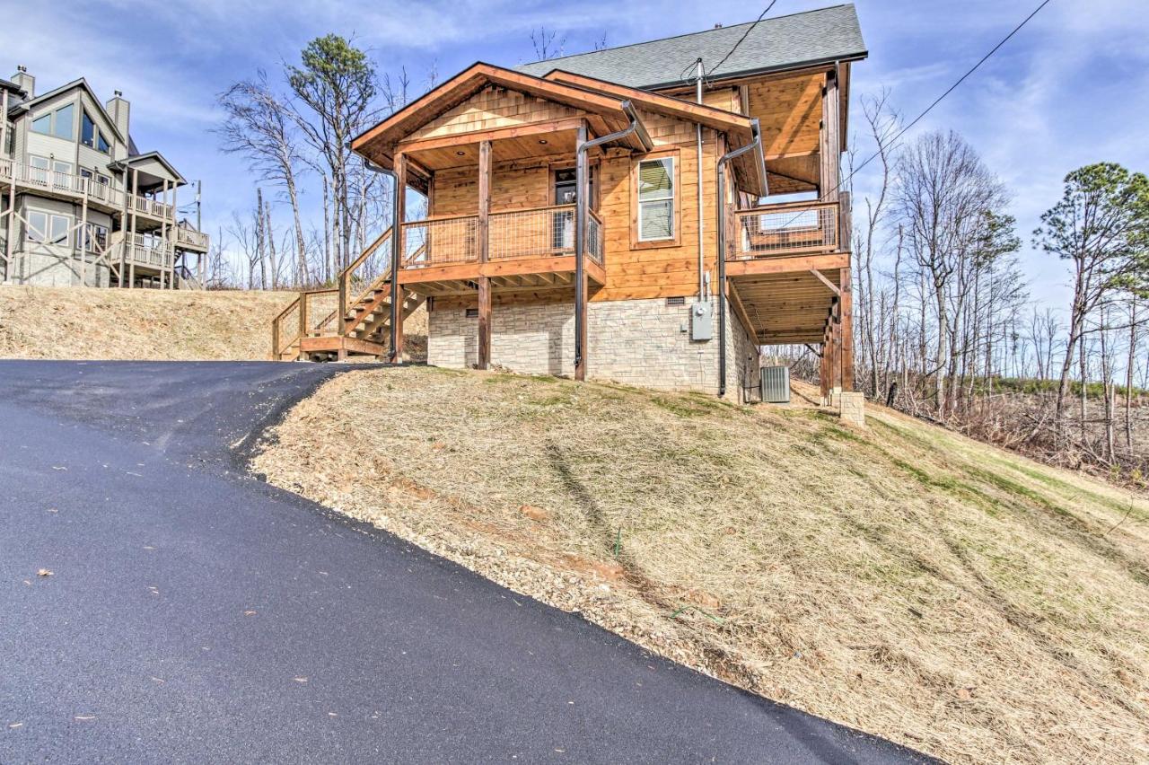 فيلا Smoky Mountain Hideaway With Hot Tub, Deck And Views! جاتلينبرج المظهر الخارجي الصورة